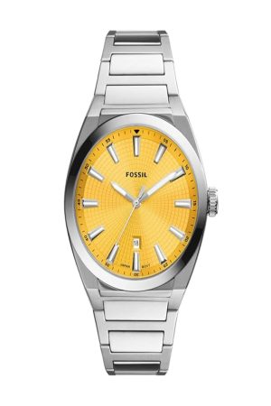 Fossil Everett Three-Hand Date Stainless Steel Watch FS5985
