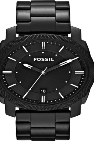 Fossil Machine Three-Hand Date Stainless Steel Watch FS4775