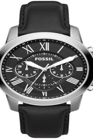 Fossil Grant Chronograph Leather Watch FS4812