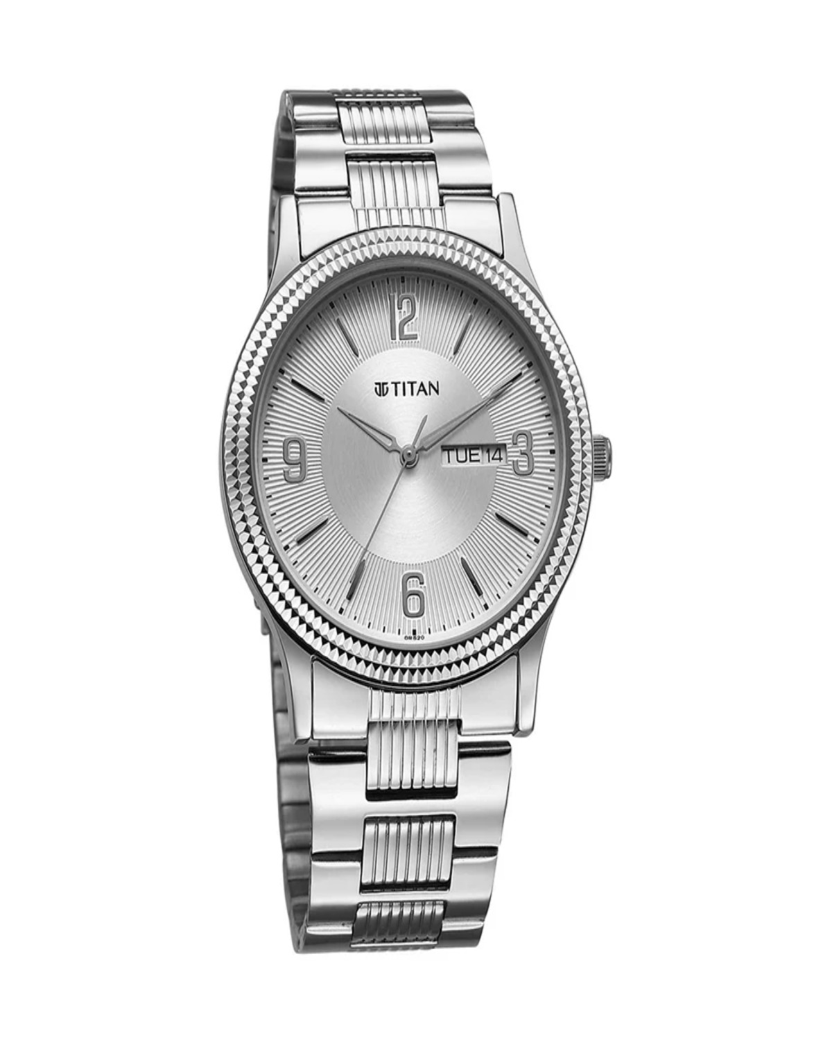 TITAN KARISHMA GENTS UPGRADES QUARTZ ANALOG SILVER DIAL SILVER STAINLESS STEEL STRAP MEN’S WATCH 1650SM02 - Image 2
