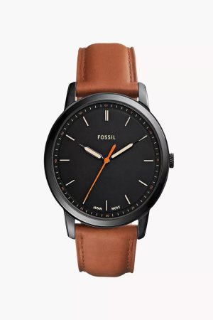 Fossil The Minimalist Slim Three-Hand Leather Watch FS5305