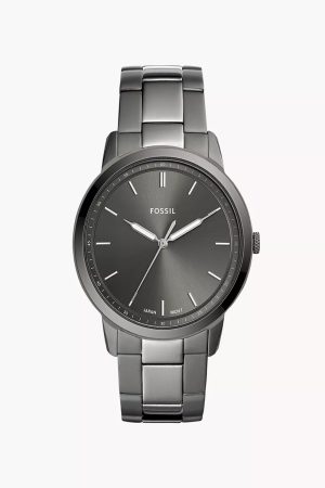Fossil The Minimalist Three-Hand Smoke Stainless Steel Watch FS5459
