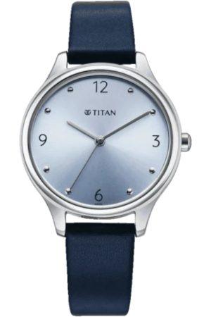 TITAN NEO QUARTZ ANALOG BLUE DIAL BLUE LEATHER STRAP WOMEN’S WATCH 2781SL02