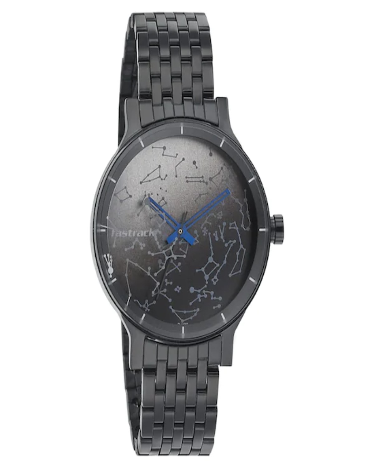 TITAN TEES QUARTZ ANALOG BLACK DIAL STAINLESS STEEL STRAP UNISEX WATCH NN6192NM01