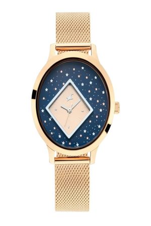 TITAN TEES QUARTZ ANALOG BLACK DIAL METAL STRAP UNISEX WATCH NN6210WM01
