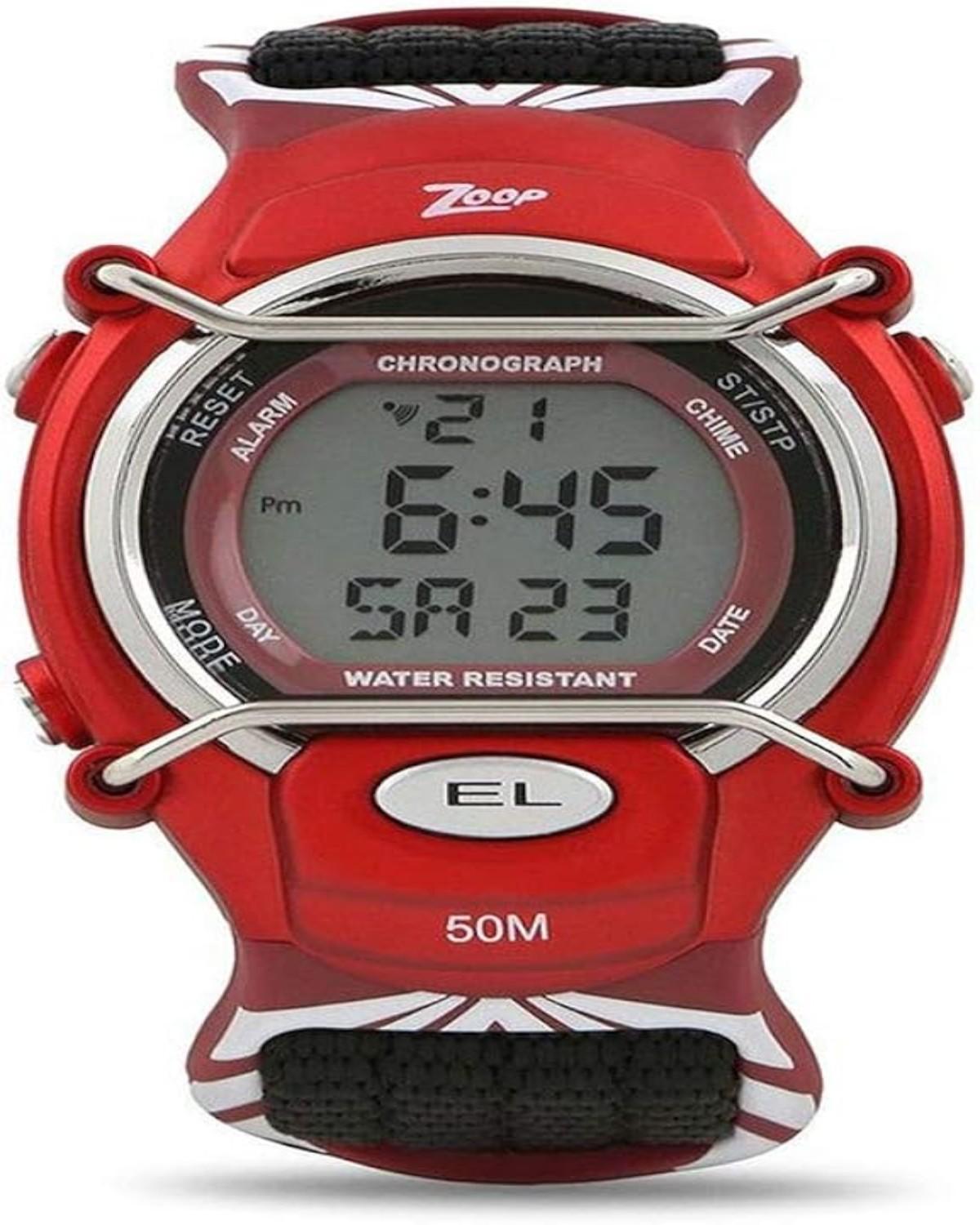 TITAN ZOOP DIGITAL QUARTZ DIGITAL GREY DIAL MULTICOLOR PLASTIC STRAP KIDS WATCH NNC3001PV03-A455