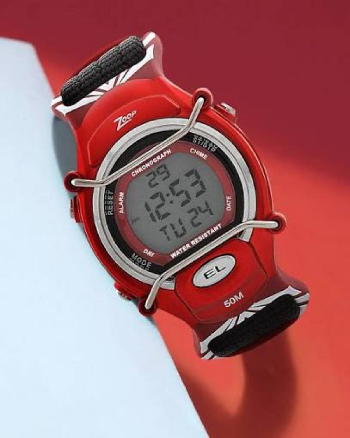 TITAN ZOOP DIGITAL QUARTZ DIGITAL GREY DIAL MULTICOLOR PLASTIC STRAP KIDS WATCH NNC3001PV03-A455 - Image 2