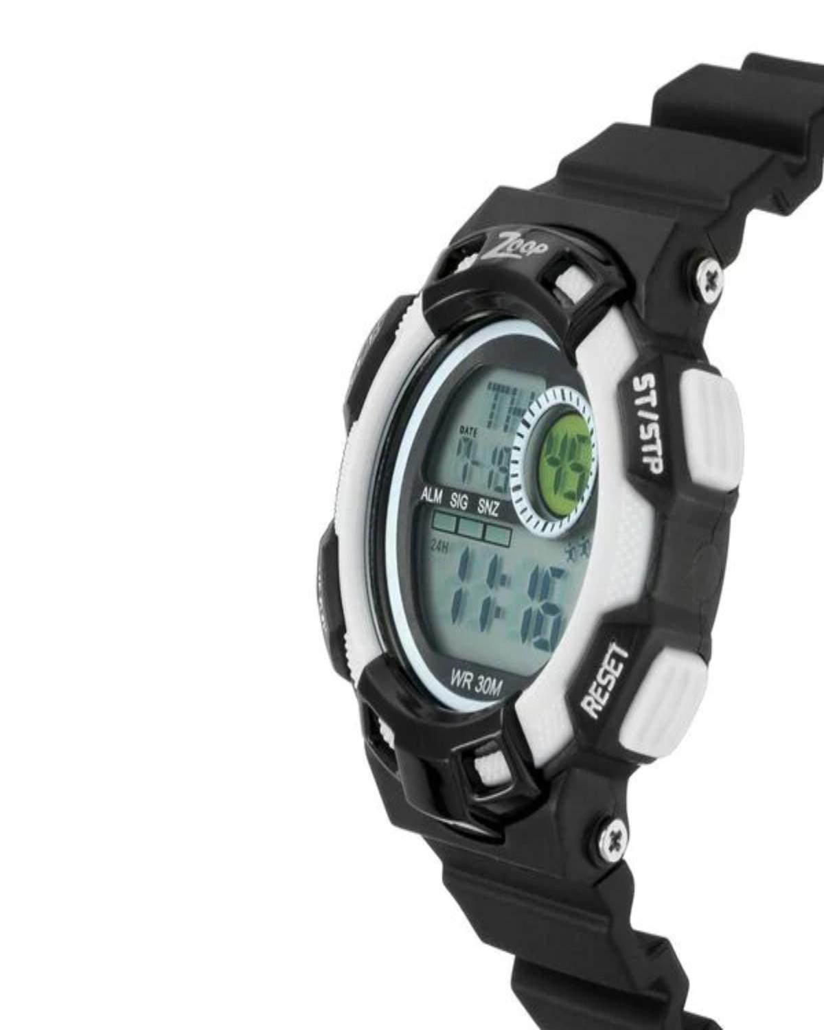 TITAN ZOOP DIGITAL QUARTZ DIGITAL BLACK DIAL BLUE/BLACK PU STRAP KIDS WATCH NP16009PP01 - Image 2