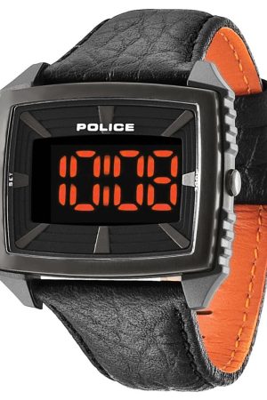 Police Countdown Digital Leather Watch PL.13890JPBU/02