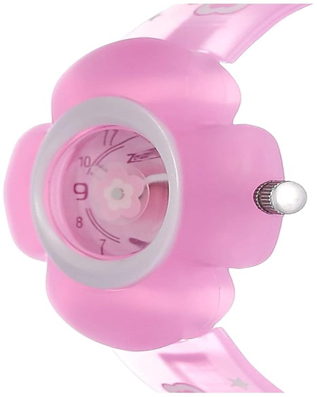 TITAN ZOOP QUARTZ ANALOG PINK DIAL PLASTIC STRAP KIDS WATCH NPC4008PP01-A434 - Image 2