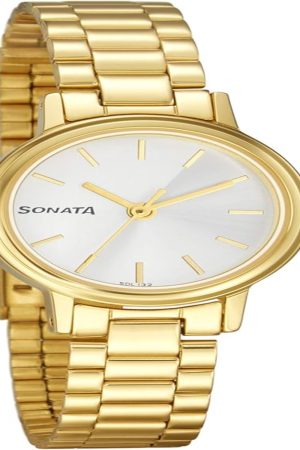 TITAN QUARTZ ANALOG SILVER DIAL STAINLESS STEEL STRAP MEN’S WATCH NR8096YM01-SDL131