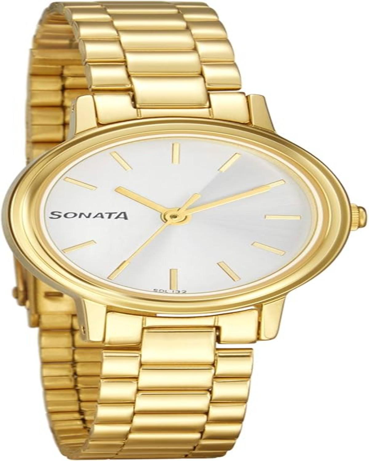 TITAN QUARTZ ANALOG SILVER DIAL STAINLESS STEEL STRAP MEN’S WATCH NR8096YM01-SDL131