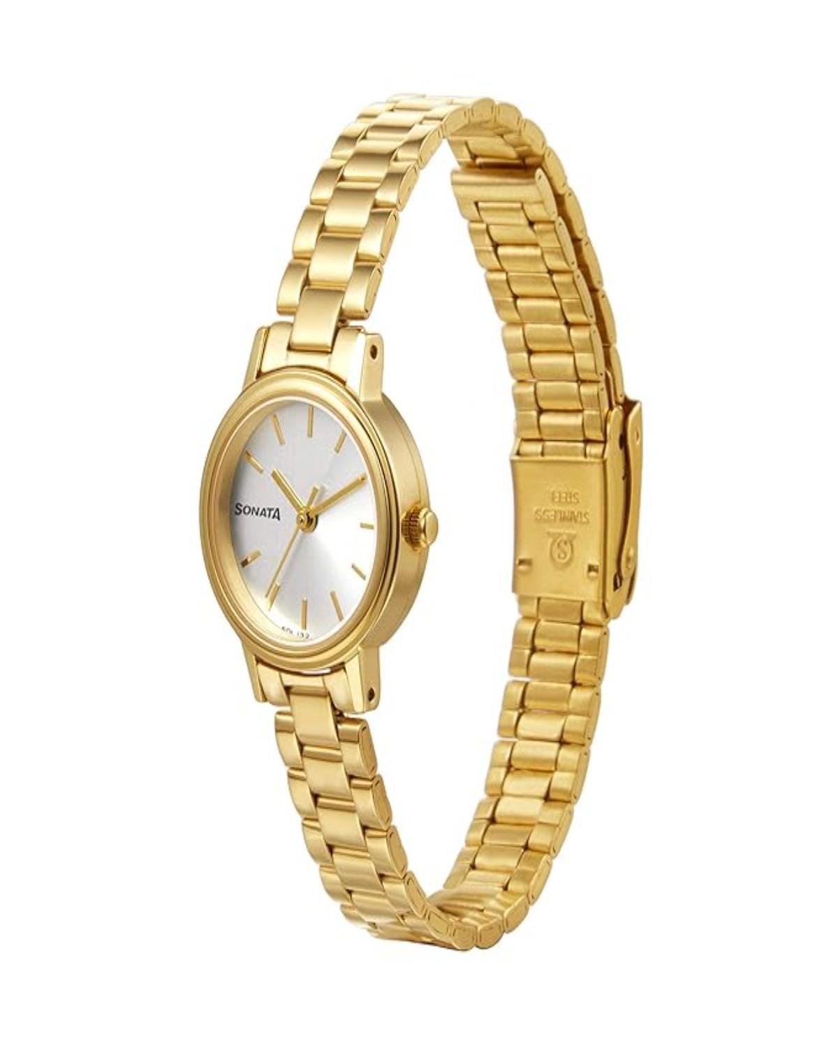 TITAN QUARTZ ANALOG SILVER DIAL STAINLESS STEEL STRAP MEN’S WATCH NR8096YM01-SDL131 - Image 2