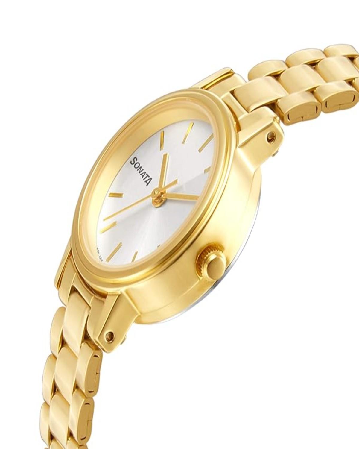 TITAN QUARTZ ANALOG SILVER DIAL STAINLESS STEEL STRAP MEN’S WATCH NR8096YM01-SDL131 - Image 3