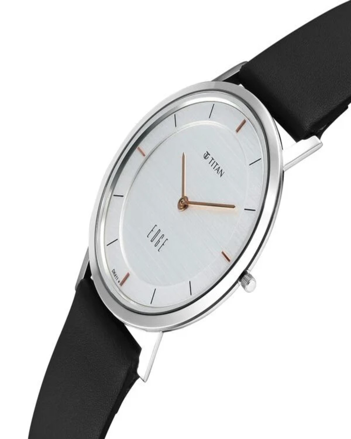 TITAN EDGE QUARTZ ANALOG WHITE DIAL BLUE LEATHER STRAP MEN’S WATCH NS1595SL06 - Image 2