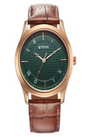 TITAN NEUPREMIUM QUARTZ ANALOG WHITE DIAL SILVER STAINLESS STEEL STRAP MEN’S WATCH NS1823SL06