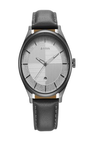 TITAN LAGAN QUARTZ ANALOG SILVER DIAL TWO-TONE STAINLESS STEEL STRAP MEN’S WATCH NT1775NM01