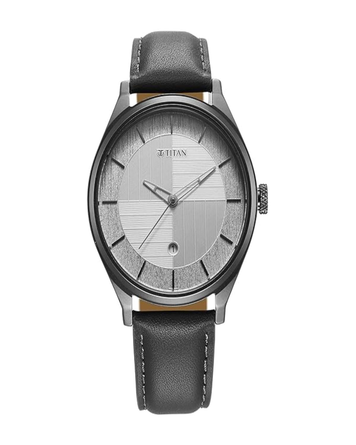TITAN LAGAN QUARTZ ANALOG SILVER DIAL TWO-TONE STAINLESS STEEL STRAP MEN’S WATCH NT1775NM01
