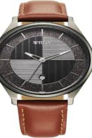 TITAN LAGAN QUARTZ ANALOG SILVER DIAL TWO-TONE STAINLESS STEEL STRAP MEN’S WATCH NT1802QL03