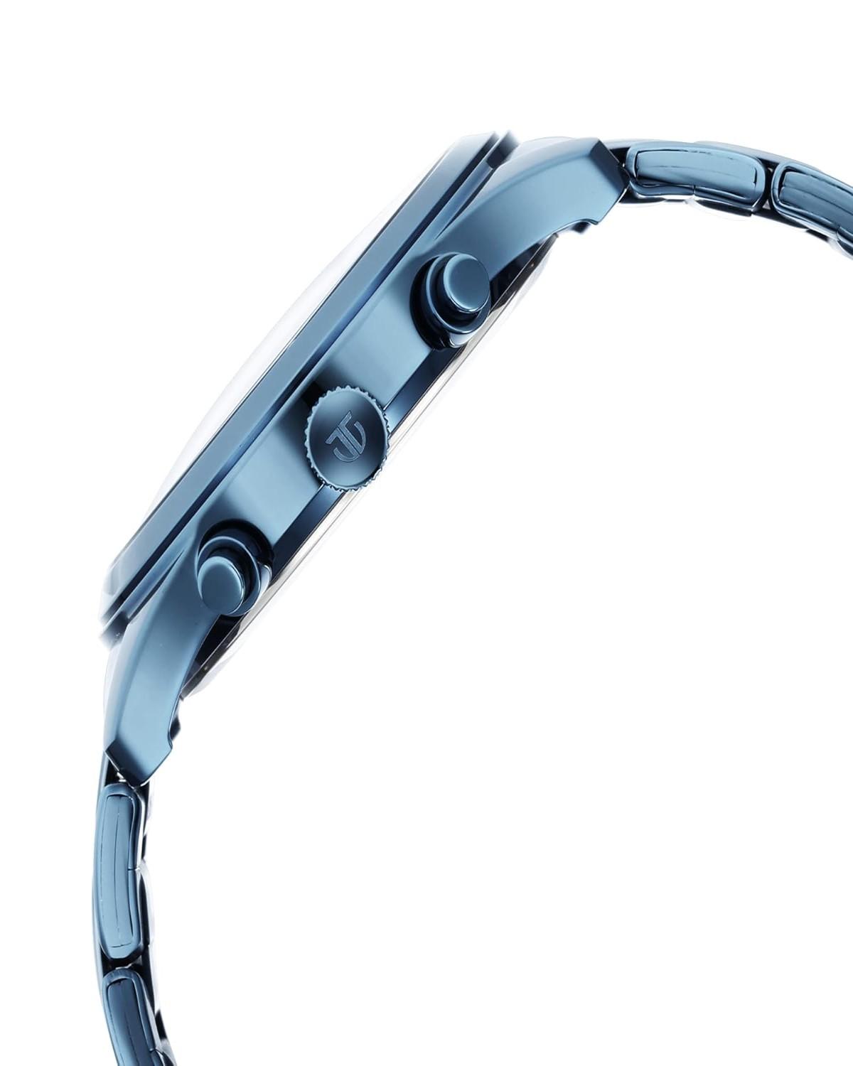 TITAN NEO SPLASH QUARTZ MULTIFUNCTION BLUE DIAL STAINLESS STEEL STRAP MEN’S WATCH NT1805QM01 - Image 4