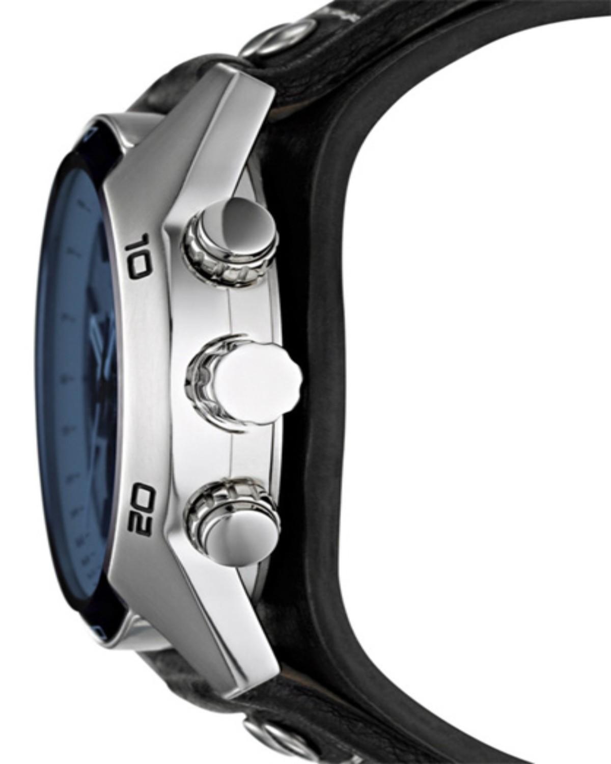 Fossil Coachman Chronograph Black Leather Watch CH2564 - Image 2