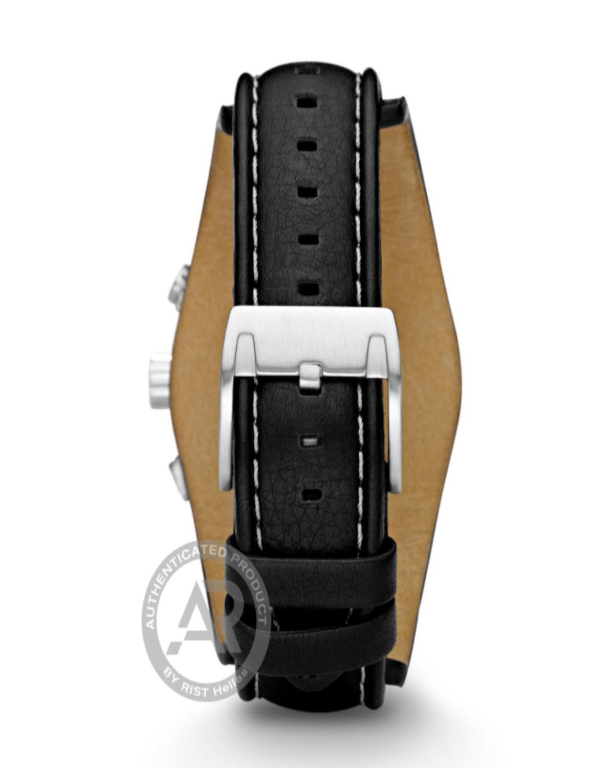 Fossil Coachman Chronograph Black Leather Watch CH2564 - Image 3