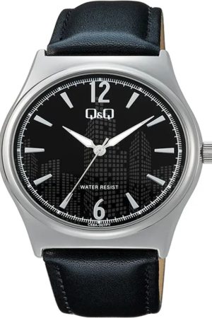 Q&Q Analog Leather Watch C68A-007PY