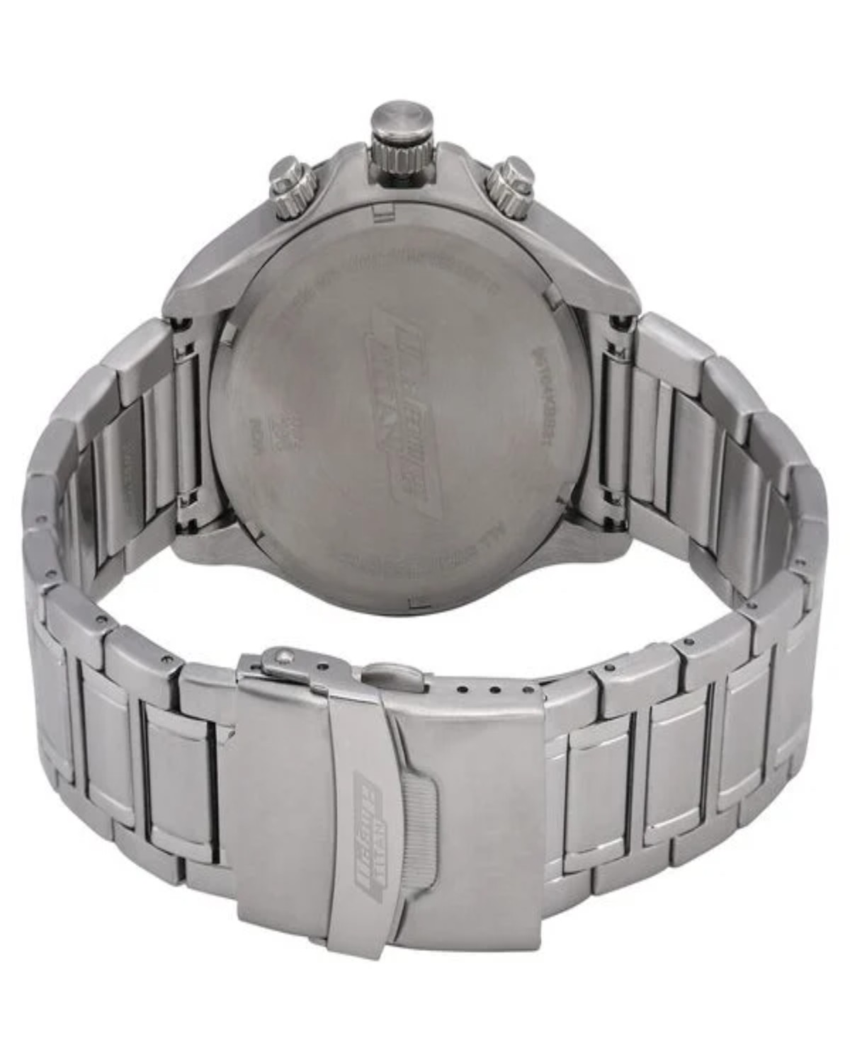 TITAN OCTANE QUARTZ MULTIFUNCTION BLUE DIAL STAINLESS STEEL STRAP WATCH NT90104KM01 - Image 4