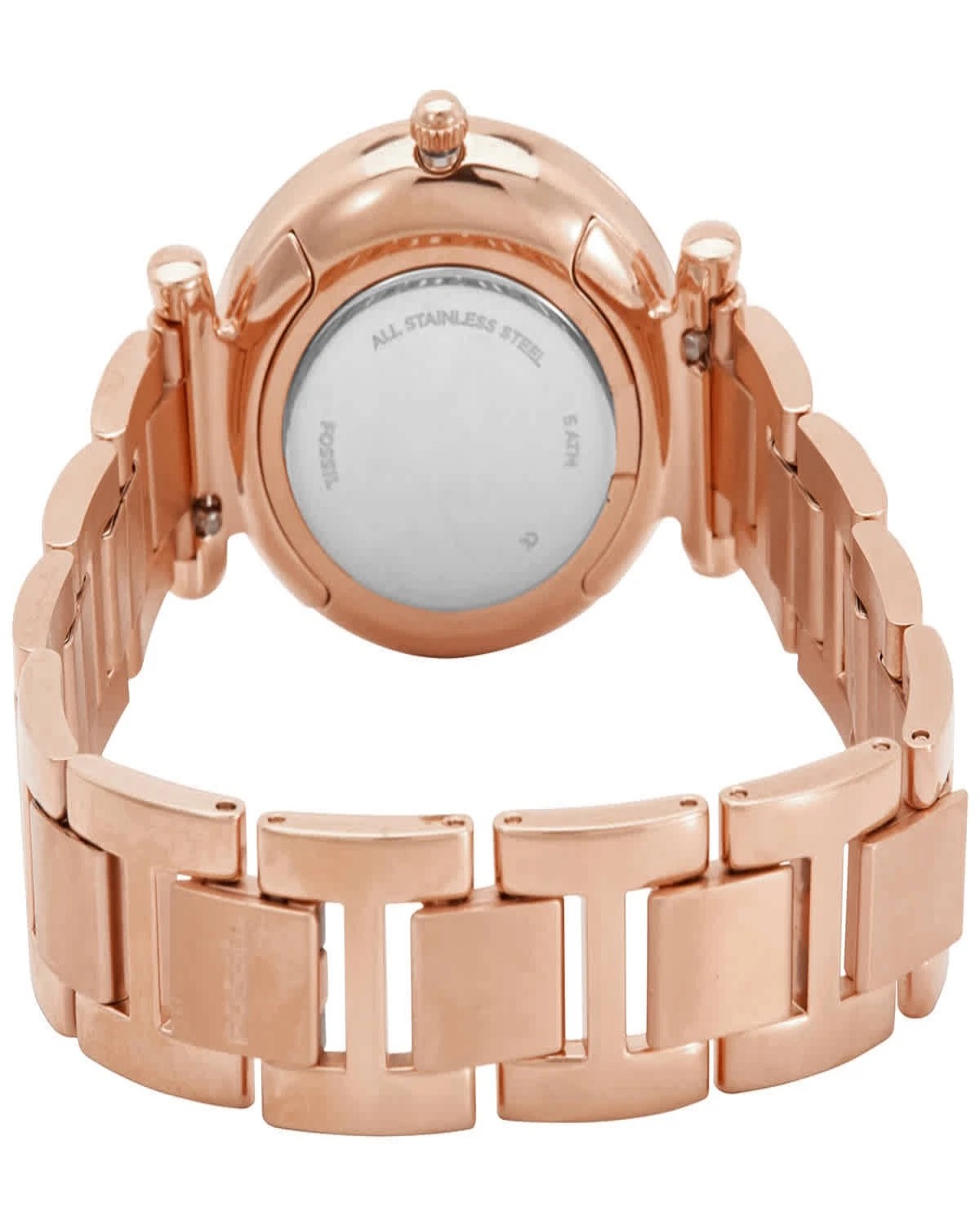 Fossil Carlie Three-Hand Rose Gold-Tone Stainless Steel Watch ES4301 - Image 3