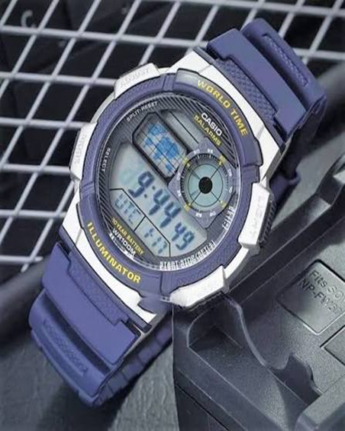 CASIO AE-1000W-2AVDF Digital World Time Watch - Image 2