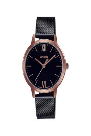 CASIO LTP-E157MRB-1BDF Elegant Mesh Stainless Steel Women’s Watch