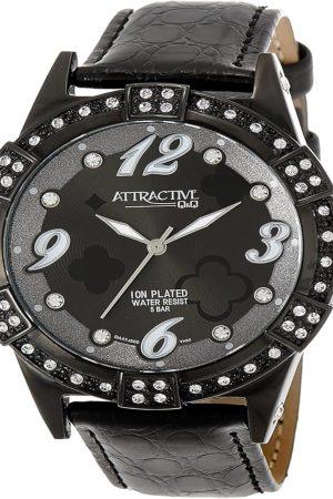 Q&Q Analog Leather Watch DA47J505Y