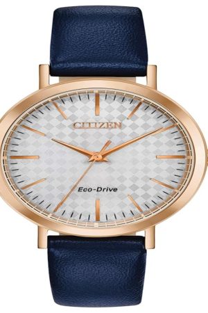 CITIZEN EM0763-07A Eco-Drive Ladies Leather Strap Watch