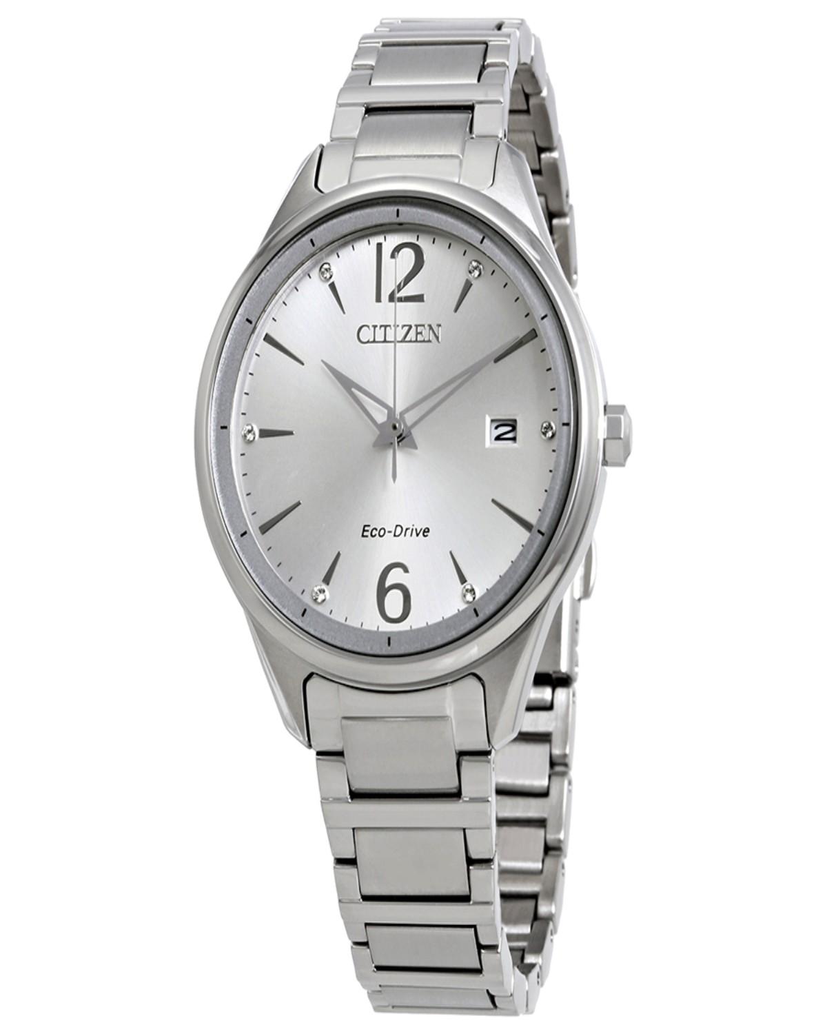 CITIZEN FE6100-59A Eco-Drive Ladies Stainless Steel Watch - Image 2