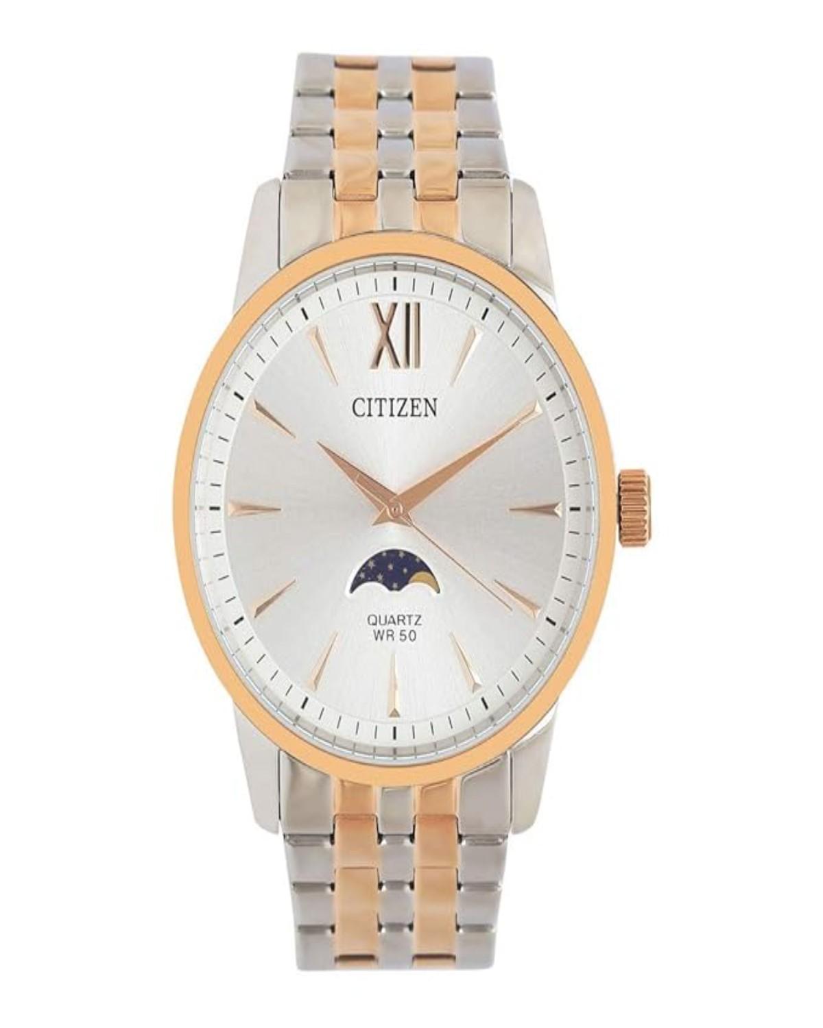 CITIZEN AK5006-58A Moonphase Quartz Two-Tone Dress Watch