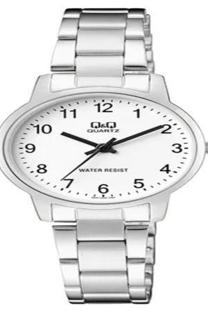 Q&Q Analog Stainless Steel Watch F477J204Y