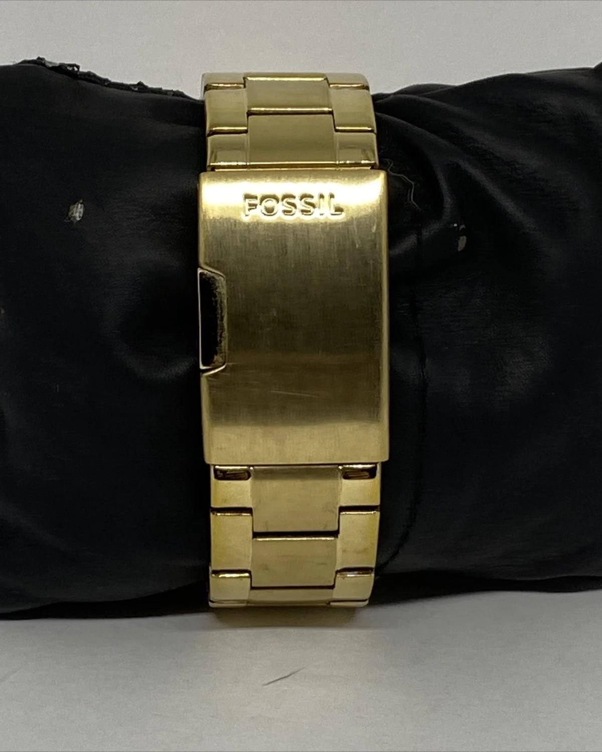 Fossil Riley Multifunction Gold-Tone Stainless Steel Watch ES3203 - Image 4